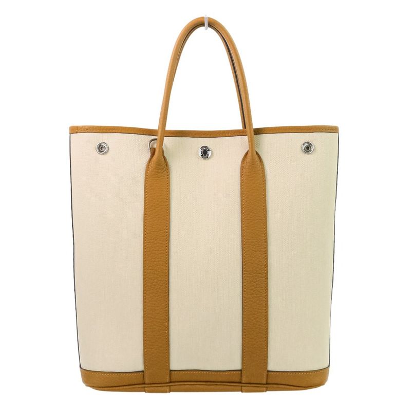 Hermes Garden File PM 2-way Shoulder Bag Tote Bag Stamped Y Bedon Oakle Women's