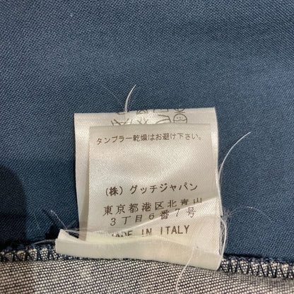 Gucci Stretch Knee-length Tight Denim Skirt 40 Indigo Ladies Preowned USED