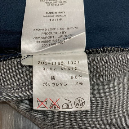 Gucci Stretch Knee-length Tight Denim Skirt 40 Indigo Ladies Preowned USED