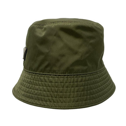 Prada Hat M 2hc137 2dmi Khaki 2022 Triangle Logo Bucket Hat
