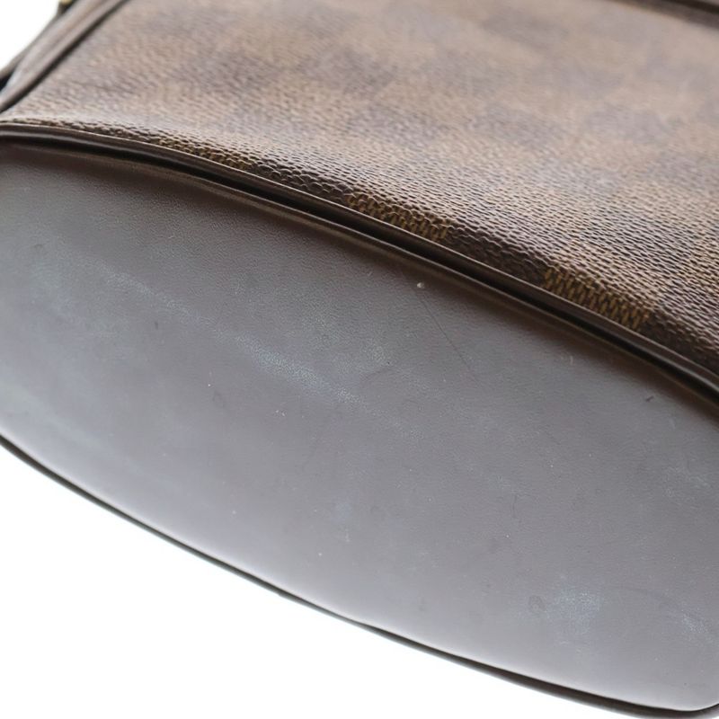 Louis Vuitton Ipanema PM Damier PVC Leather Shoulder Bag Gold Hardware Brown