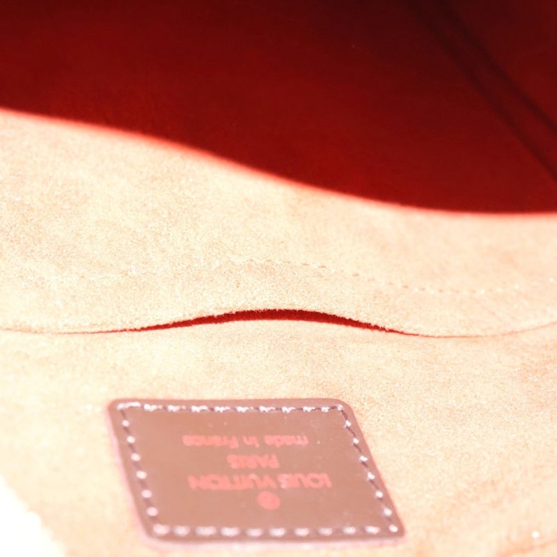 Louis Vuitton Ipanema PM Damier PVC Leather Shoulder Bag Gold Hardware Brown