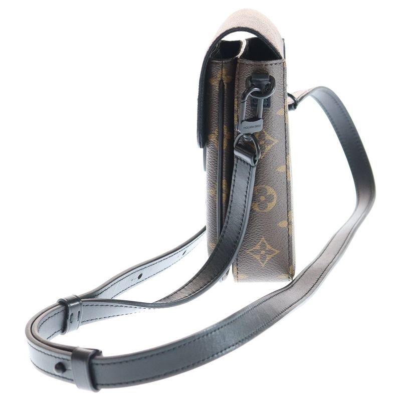 Louis Vuitton Monogram Macassar S-Lock Vertical Wearable Wallet M81522