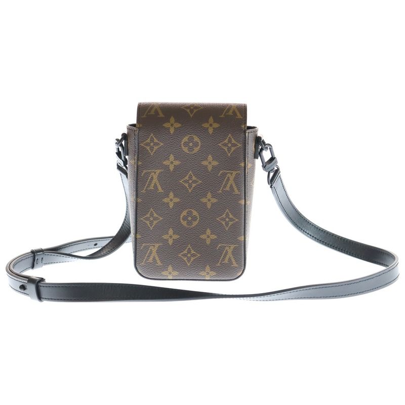 Louis Vuitton Monogram Macassar S-Lock Vertical Wearable Wallet M81522