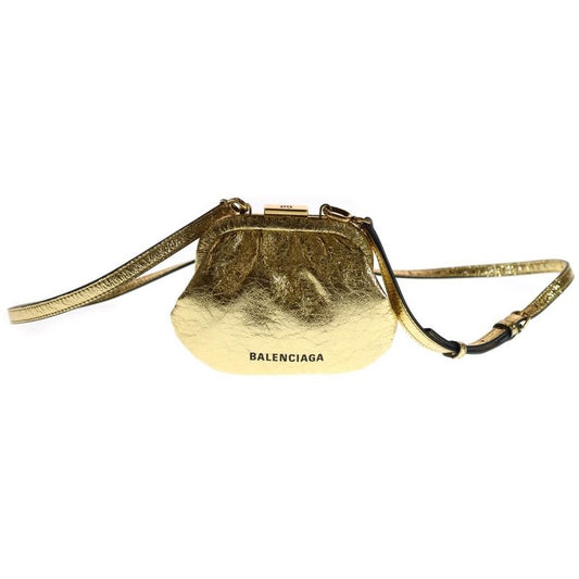 Balenciaga Cloud Coin Shoulder Bag Gold 618915