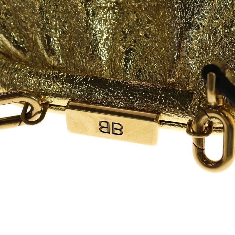 Balenciaga Cloud Coin Shoulder Bag Gold 618915