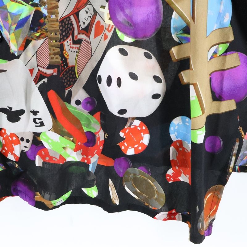 Balenciaga 19ss Rayon Casino Shirt Short Sleeve Shirt Open Color Multicolor