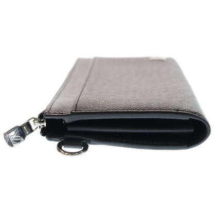 Louis Vuitton Zippy Dragonne Taiga Noir Black Wallet Long Wallet