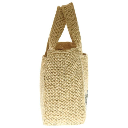 Loewe Small Font 2way Bag Shoulder Bag Handbag Bag in Basket Tote Natural Brown