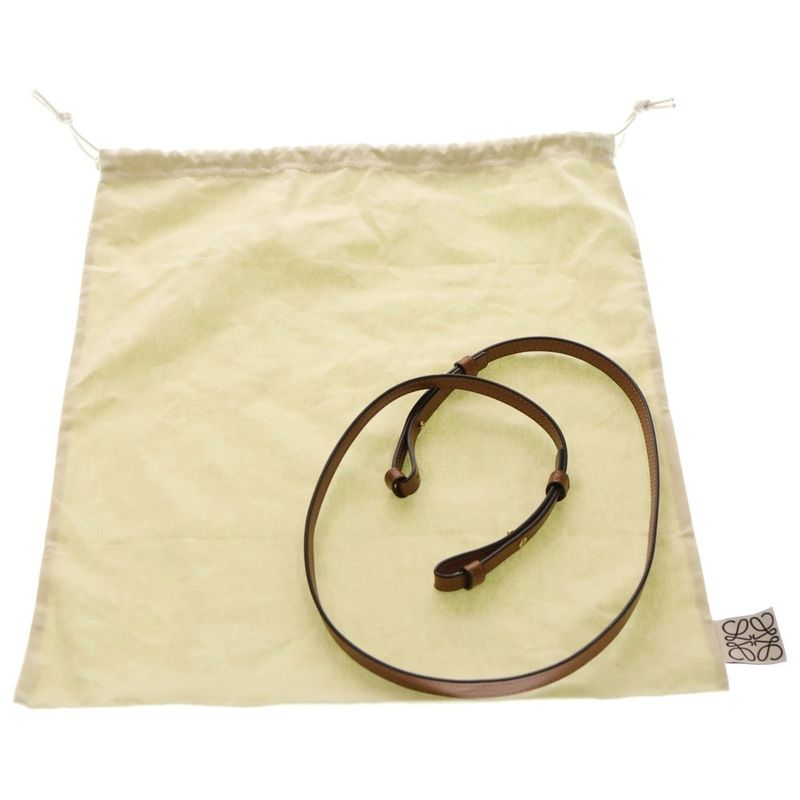 Loewe Small Font 2way Bag Shoulder Bag Handbag Bag in Basket Tote Natural Brown