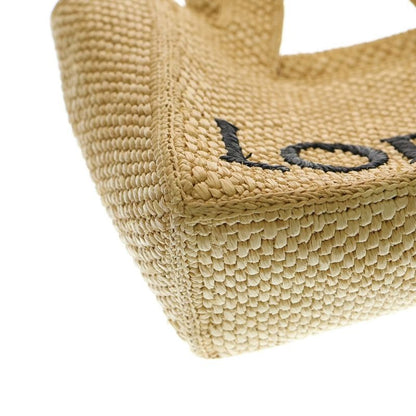 Loewe Small Font 2way Bag Shoulder Bag Handbag Bag in Basket Tote Natural Brown