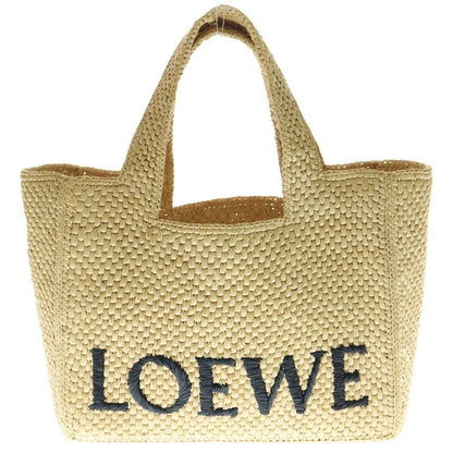 Loewe Small Font 2way Bag Shoulder Bag Handbag Bag in Basket Tote Natural Brown