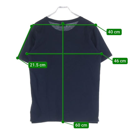 Saint Laurent Paris Front Logo Short-Sleeved T-Shirt Cut and Sewn Black 464572