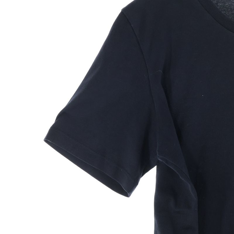 Saint Laurent Paris Front Logo Short-Sleeved T-Shirt Cut and Sewn Black 464572