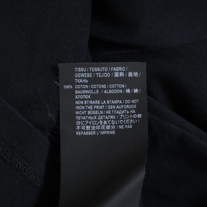 Saint Laurent Paris Front Logo Short-Sleeved T-Shirt Cut and Sewn Black 464572