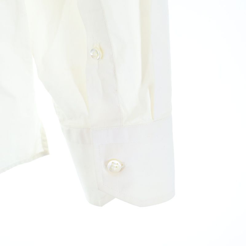 Fendi Monster Collar Charm Long Sleeve Shirt Cutter Shirt White Fs0890 Abix