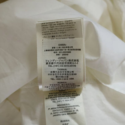 Fendi Monster Collar Charm Long Sleeve Shirt Cutter Shirt White Fs0890 Abix