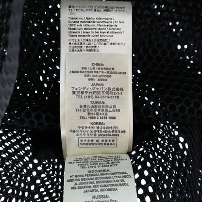 Fendi Sleeveless Mesh Hoodie Zip Up Fendi Monster Black Fw0964 A6ts F0fqa1