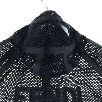 Fendi Sleeveless Mesh Hoodie Zip Up Fendi Monster Black Fw0964 A6ts F0fqa1
