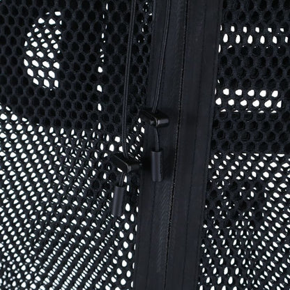 Fendi Sleeveless Mesh Hoodie Zip Up Fendi Monster Black Fw0964 A6ts F0fqa1