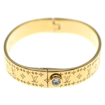 Louis Vuitton Nanogram Strass Rigid Bracelet Bangle Bracelet Gold M64861