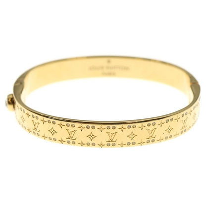 Louis Vuitton Nanogram Strass Rigid Bracelet Bangle Bracelet Gold M64861