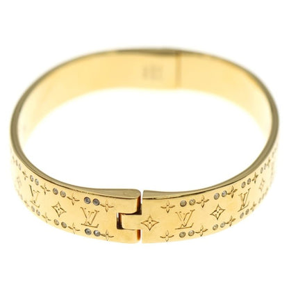 Louis Vuitton Nanogram Strass Rigid Bracelet Bangle Bracelet Gold M64861