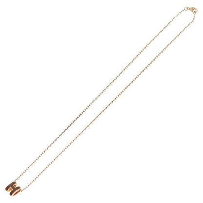 Hermes Pop Ash H Necklace Pendant Chain Pink Gold Pink GP