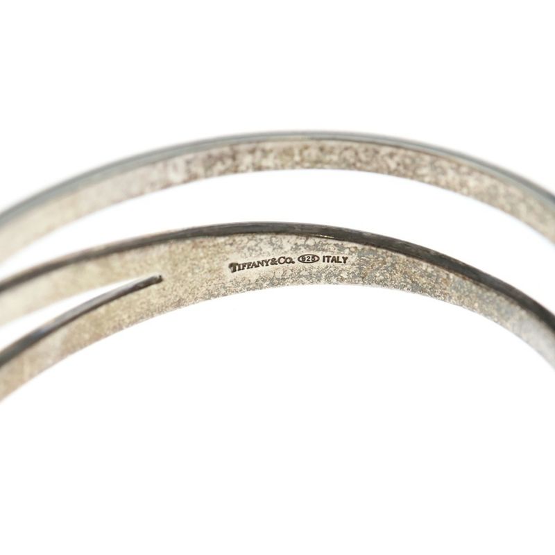 Tiffany & Co Diagonal Wave Bangle in Silver