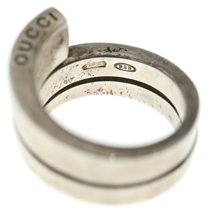 Gucci G Logo Spiral Snake Ring Silver Ba2944