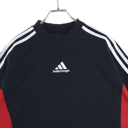 Balenciaga 23ss ×adidas Adidas Logo Embroidery 3-Line Short-Sleeved T-Shirt Cut