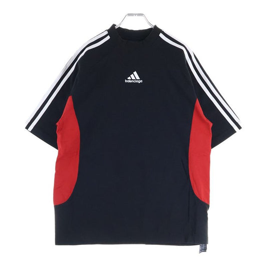 Balenciaga 23ss ×adidas Adidas Logo Embroidery 3-Line Short-Sleeved T-Shirt Cut