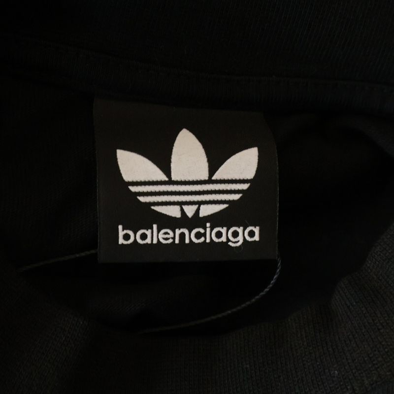Balenciaga 23ss ×adidas Adidas Logo Embroidery 3-Line Short-Sleeved T-Shirt Cut