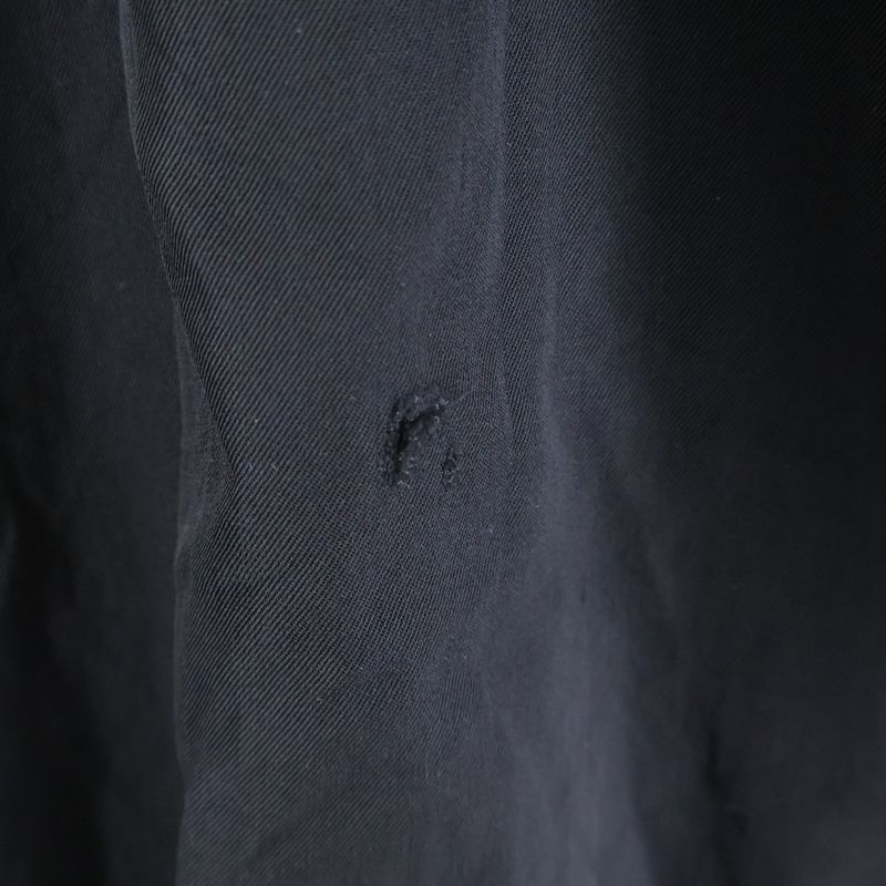 Balenciaga Oversize D Button-Down Long-Sleeved Shirt Black