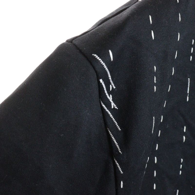 Fendi 24ss Stitch Design Logo Embroidery Crew Neck Short Sleeve T-Shirt Cut and