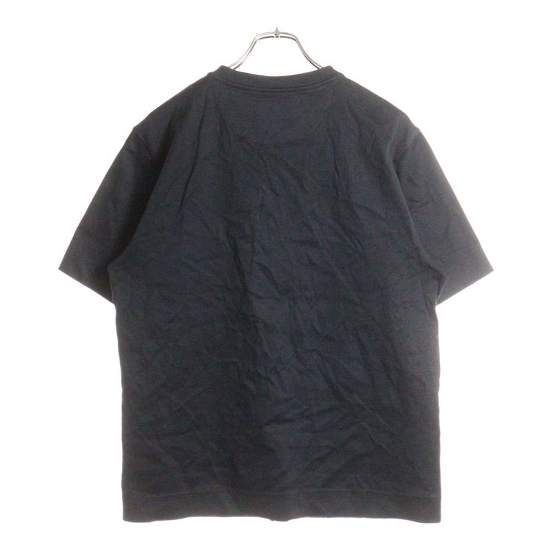 Fendi 24ss Stitch Design Logo Embroidery Crew Neck Short Sleeve T-Shirt Cut and