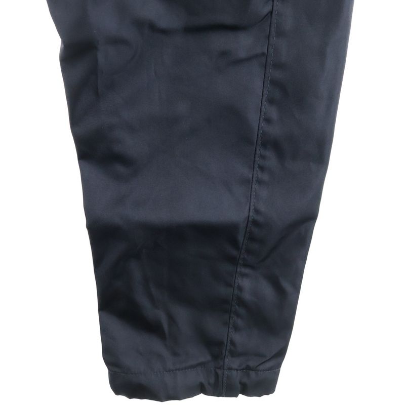 Prada Triangle Logo Draw Cord Zip-Up Linen Trouser Pants Black Sph66 S202 1wq8