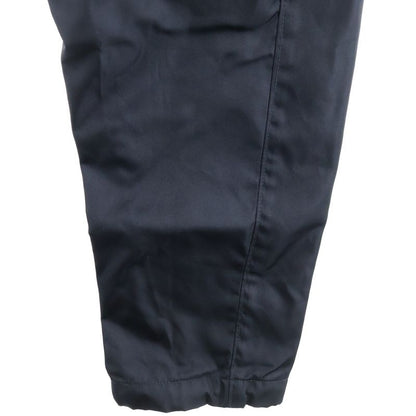 Prada Triangle Logo Draw Cord Zip-Up Linen Trouser Pants Black Sph66 S202 1wq8