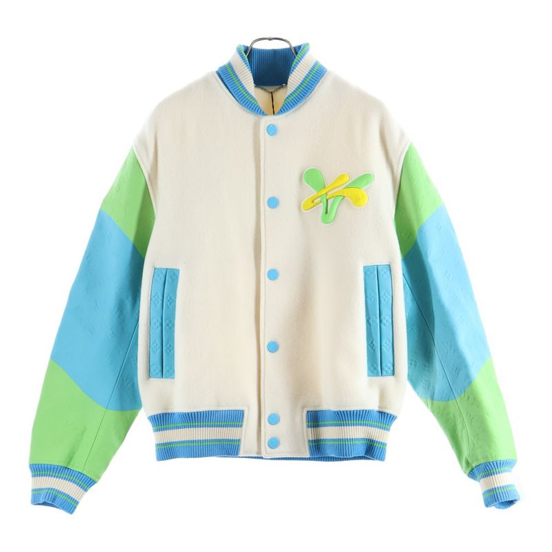 Louis Vuitton 23ss Rainbow Playground Varsity Blouson Stajan Multi Rm231 Yc8