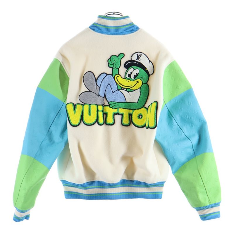 Louis Vuitton 23ss Rainbow Playground Varsity Blouson Stajan Multi Rm231 Yc8