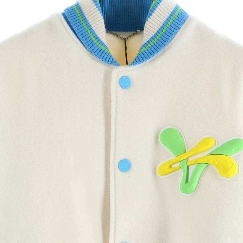 Louis Vuitton 23ss Rainbow Playground Varsity Blouson Stajan Multi Rm231 Yc8