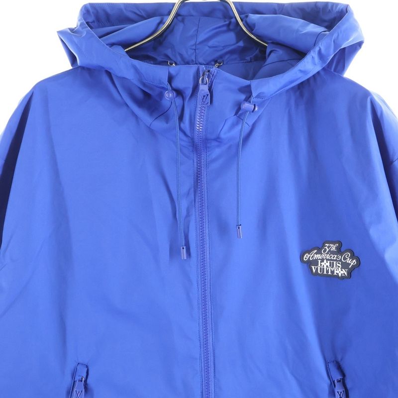 Louis Vuitton 24aw America's Cup Logo Patch Nylon Windbreaker Jacket Blue