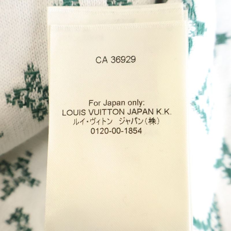 Louis Vuitton 23aw Monogram Gradient Knit Hoodie Pullover Hoodie Green Rm232q