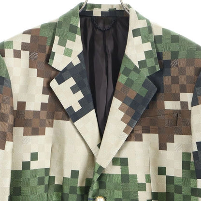 Louis Vuitton 24ss Damoflauge Damier Pixel Camouflage 2b Tailored Jacket Beige