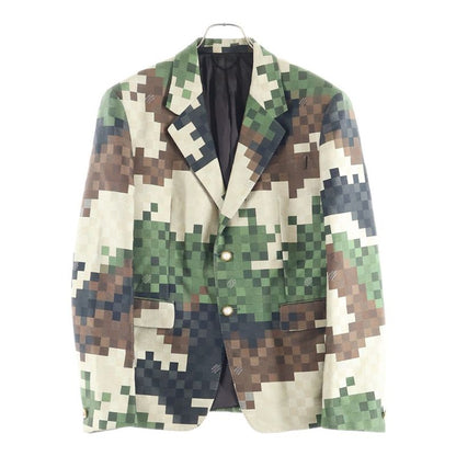Louis Vuitton 24ss Damoflauge Damier Pixel Camouflage 2b Tailored Jacket Beige