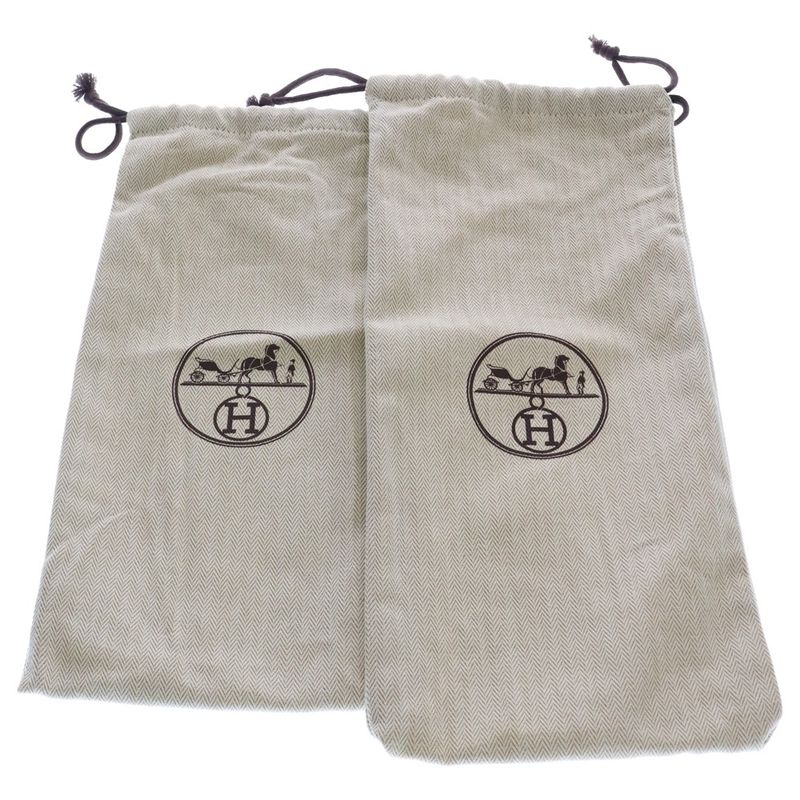 Hermes Izmir H Logo Leather Flat Sandals Shoes Black