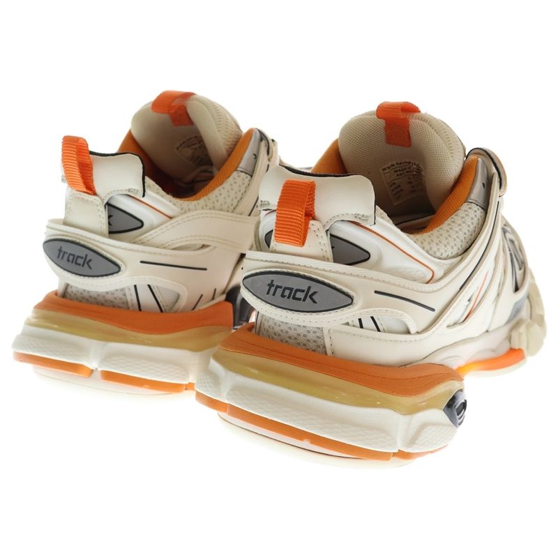 Balenciaga Track Trainers Track Trainers Low Cut Sneakers White Orange 542023