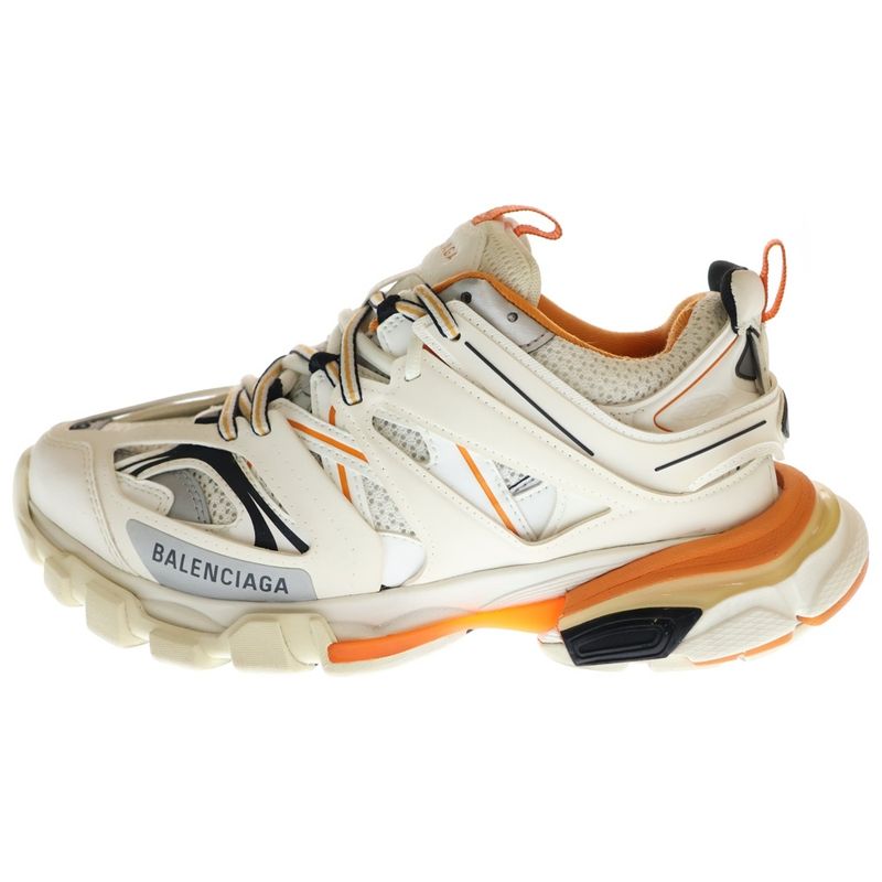Balenciaga Track Trainers Track Trainers Low Cut Sneakers White Orange 542023