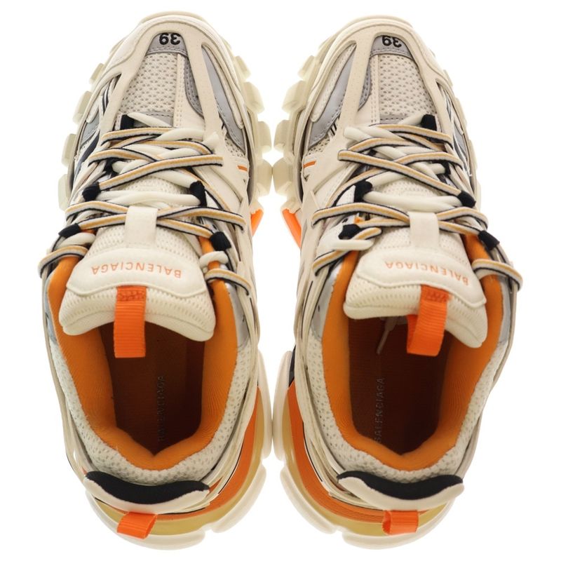 Balenciaga Track Trainers Track Trainers Low Cut Sneakers White Orange 542023