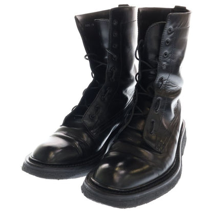 Dior 07aw Eddie Period Leather Lace-Up Combat Boots Black Veac3962